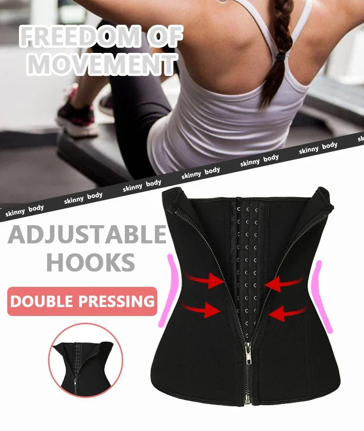 Women Tummy Control Waist Slimming Belt Weight Loss Waist Trainer Body Shaper Corset Belly Sheath Shapewear Compression Girdle