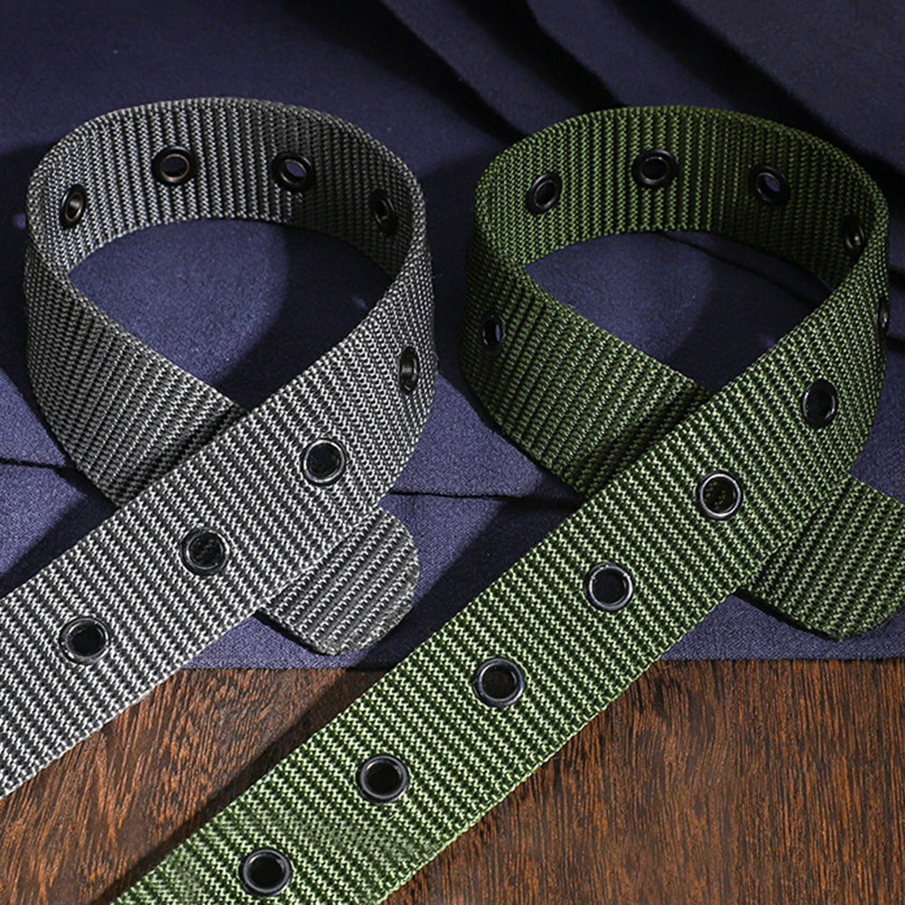 Pin Buckle Nylon Belt for Mens Outdoor Work Military Tactical Hunting High Quality Jeans Strap Canvas Casual Fashion Waistband