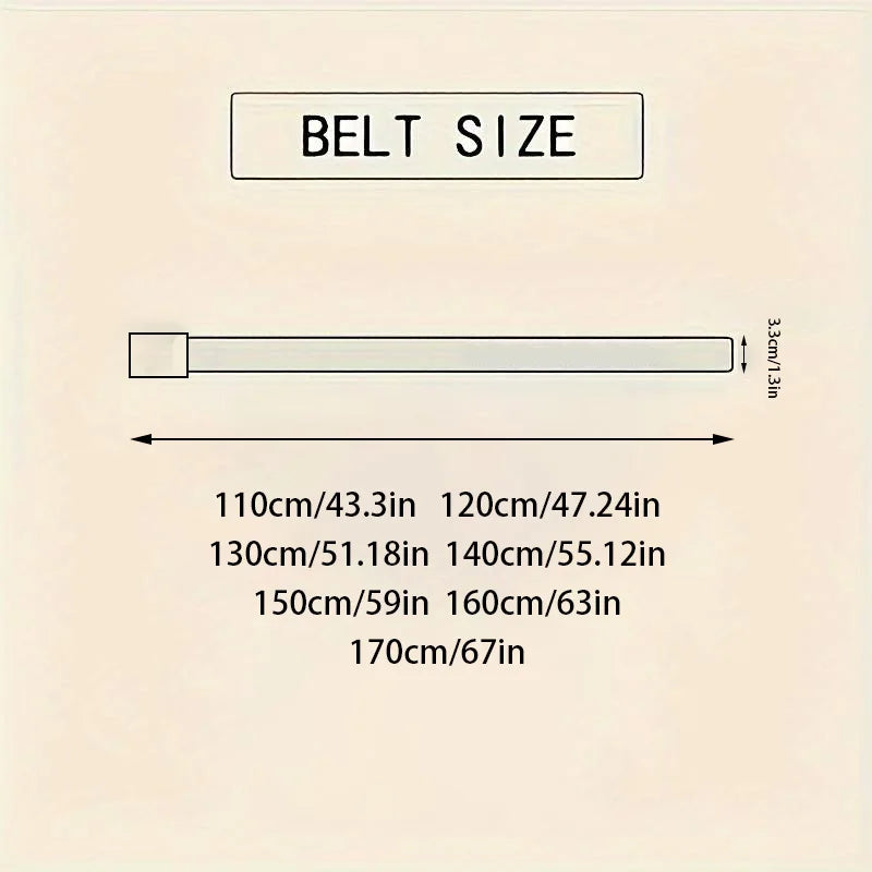 OYIFAN Fashion Men's Belt Men's Genuine Leather Belt Automatic Buckle Ratchet Belt Random Adjustment