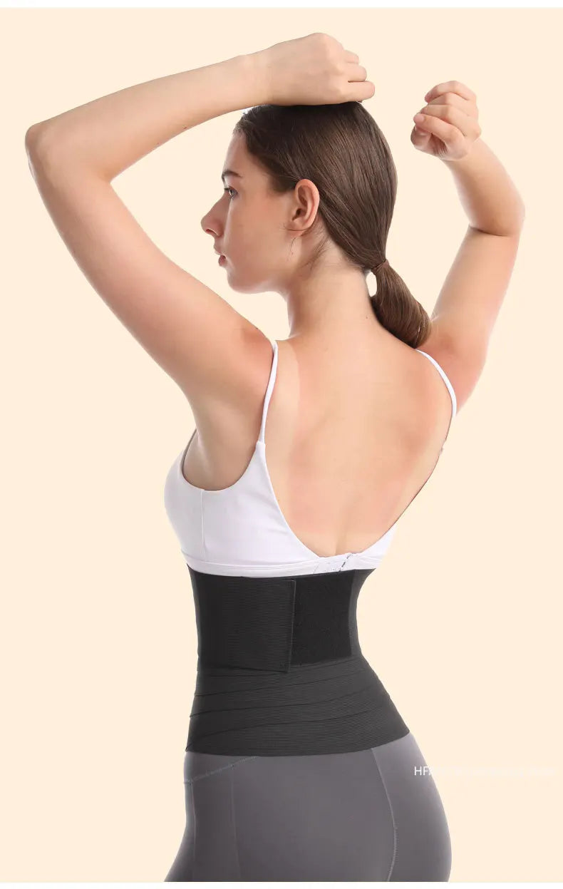 Women Waist Bandage Wrap Trimmer Belt Waist Trainer Shaperwear Slimming Fat Burning For Postpartum Sheath Belt