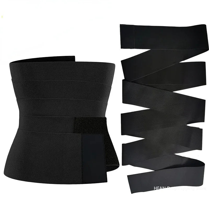 Women Waist Bandage Wrap Trimmer Belt Waist Trainer Shaperwear Slimming Fat Burning For Postpartum Sheath Belt