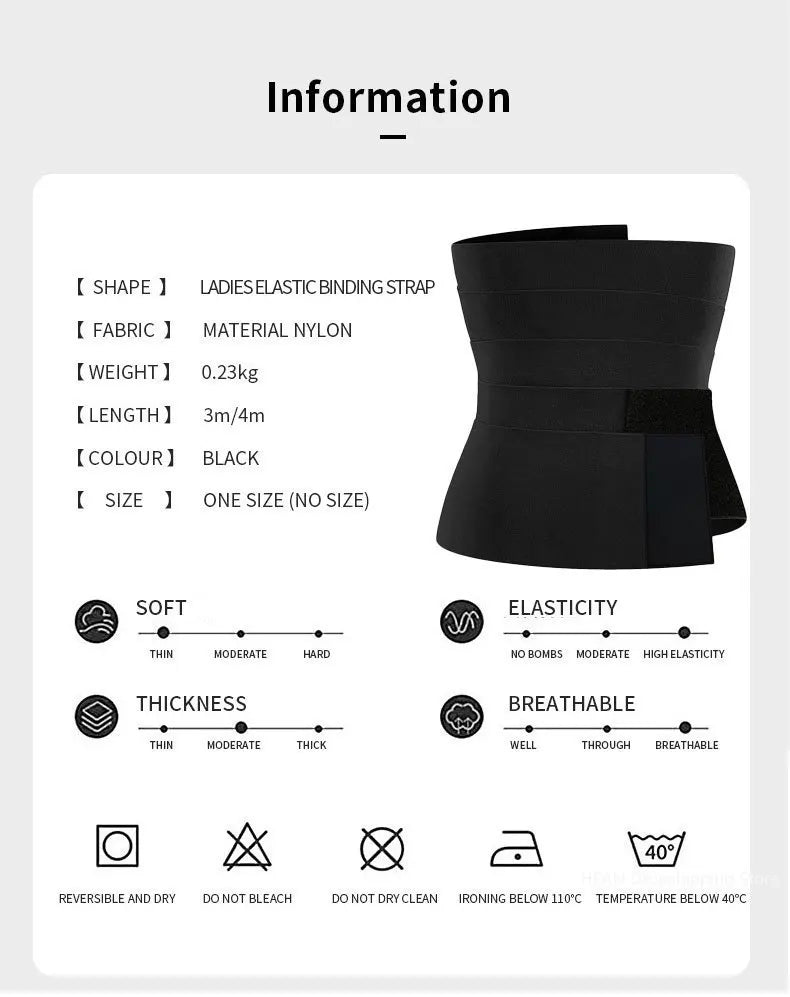 Women Waist Bandage Wrap Trimmer Belt Waist Trainer Shaperwear Slimming Fat Burning For Postpartum Sheath Belt