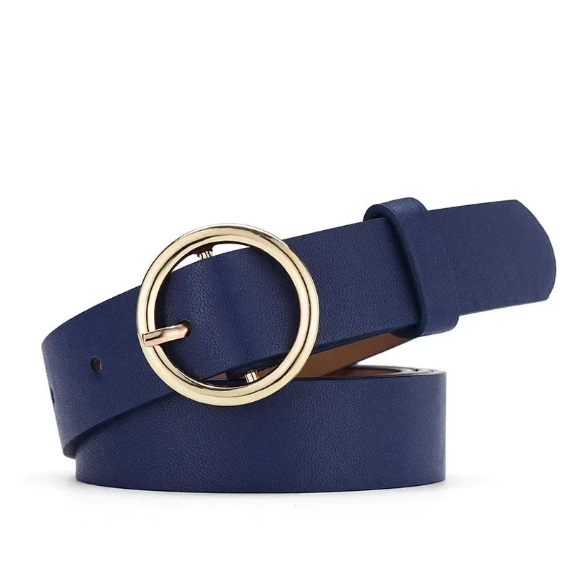 Women PU Leather Waistbands Adjustable Belts Fashion Casual Pin Buckle Belts for Waist Strap Jeans Skirt Men Female