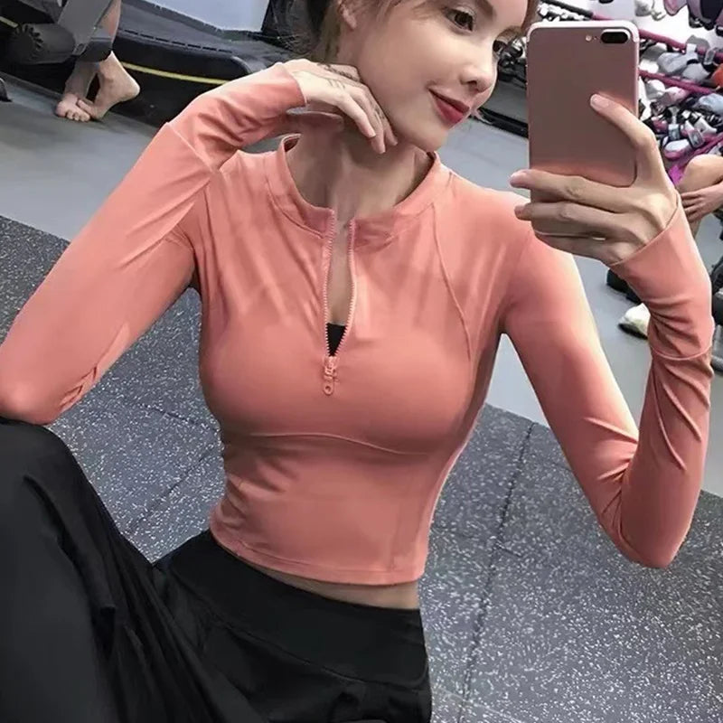 Cloud Hide Running Yoga Shirt for Women Autumn Winter Long Sleeve Blouse Sports Gym Fitness Top HOT Girls T-Shirt Workout Shirts