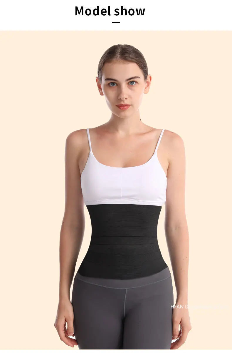 Women Waist Bandage Wrap Trimmer Belt Waist Trainer Shaperwear Slimming Fat Burning For Postpartum Sheath Belt