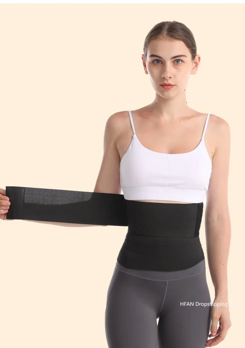 Women Waist Bandage Wrap Trimmer Belt Waist Trainer Shaperwear Slimming Fat Burning For Postpartum Sheath Belt