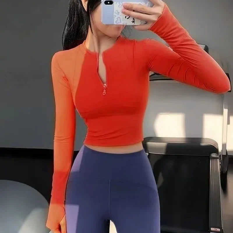 Cloud Hide Running Yoga Shirt for Women Autumn Winter Long Sleeve Blouse Sports Gym Fitness Top HOT Girls T-Shirt Workout Shirts