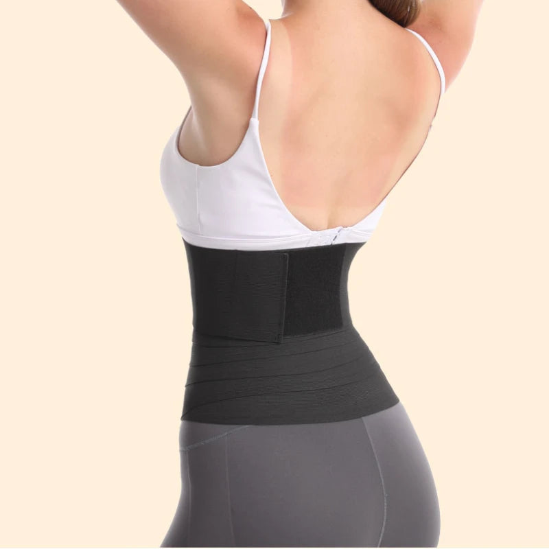 Women Waist Bandage Wrap Trimmer Belt Waist Trainer Shaperwear Slimming Fat Burning For Postpartum Sheath Belt