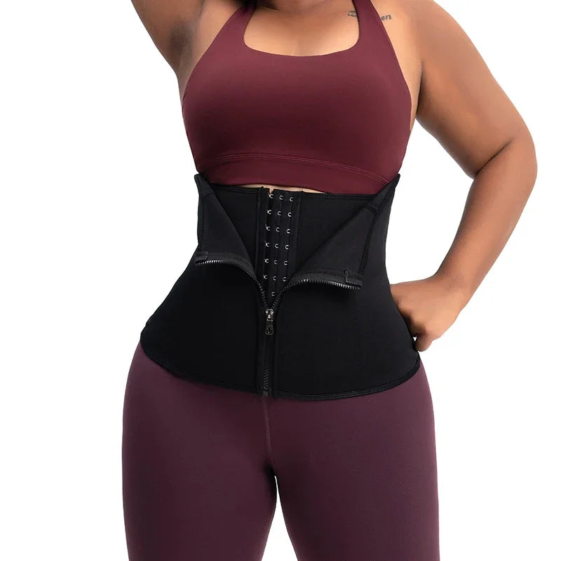 Women Tummy Control Waist Slimming Belt Weight Loss Waist Trainer Body Shaper Corset Belly Sheath Shapewear Compression Girdle