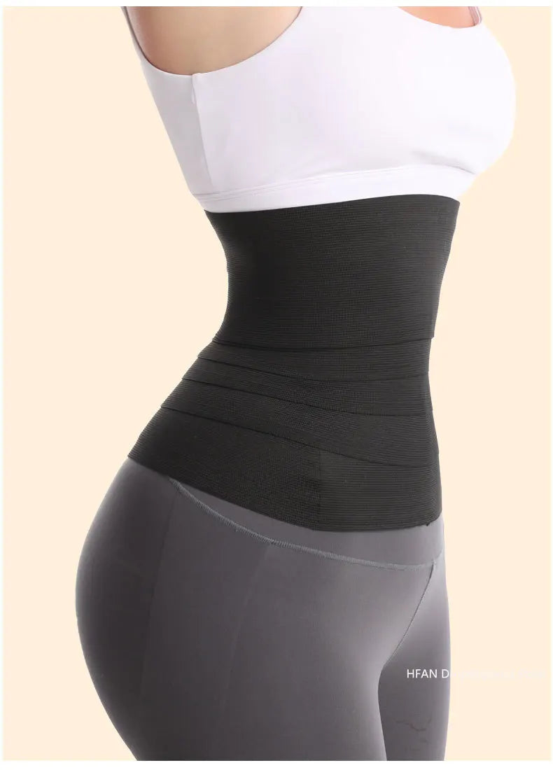 Women Waist Bandage Wrap Trimmer Belt Waist Trainer Shaperwear Slimming Fat Burning For Postpartum Sheath Belt
