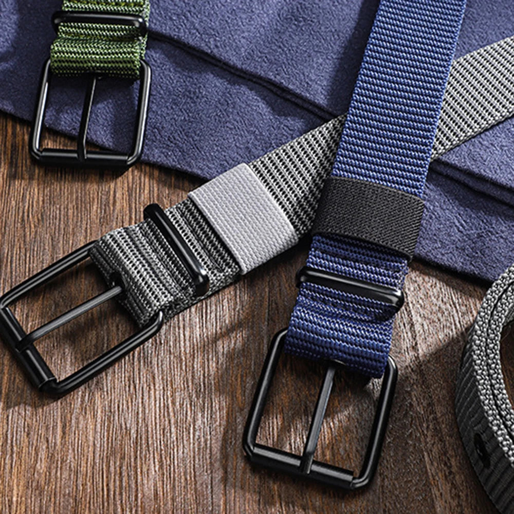 Pin Buckle Nylon Belt for Mens Outdoor Work Military Tactical Hunting High Quality Jeans Strap Canvas Casual Fashion Waistband