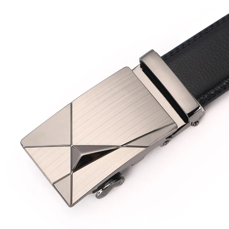 Hot Selling Men Belt Fashion Pu Alloy Automatic Buckle Business Affairs Casual Decoration Belt Men's Belts 3.5cm Luxury Belt