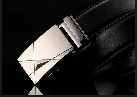 Hot Selling Men Belt Fashion Pu Alloy Automatic Buckle Business Affairs Casual Decoration Belt Men's Belts 3.5cm Luxury Belt