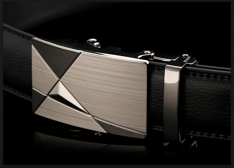 Hot Selling Men Belt Fashion Pu Alloy Automatic Buckle Business Affairs Casual Decoration Belt Men's Belts 3.5cm Luxury Belt