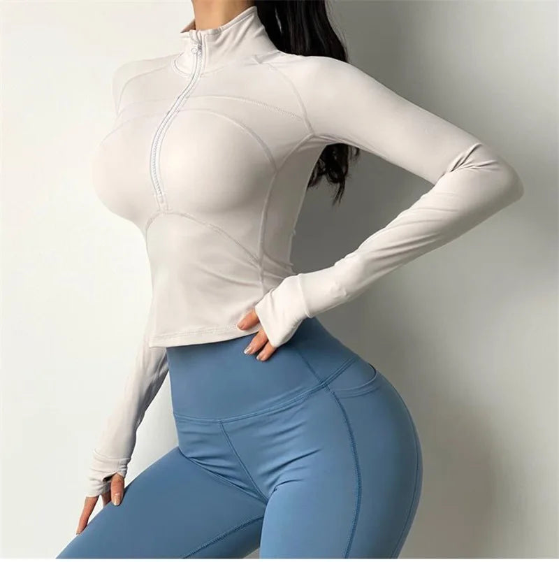 Cloud Hide Running Yoga Shirt for Women Autumn Winter Long Sleeve Blouse Sports Gym Fitness Top HOT Girls T-Shirt Workout Shirts