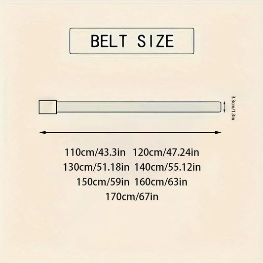 OYIFAN Fashion Men's Belt Men's Genuine Leather Belt Automatic Buckle Ratchet Belt Random Adjustment