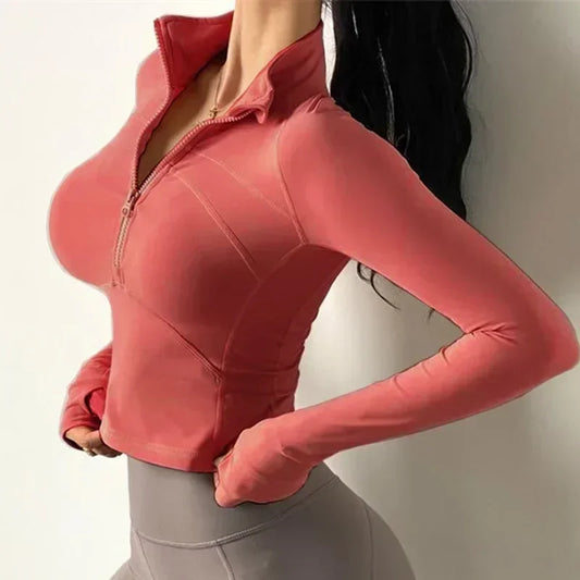 Cloud Hide Running Yoga Shirt for Women Autumn Winter Long Sleeve Blouse Sports Gym Fitness Top HOT Girls T-Shirt Workout Shirts