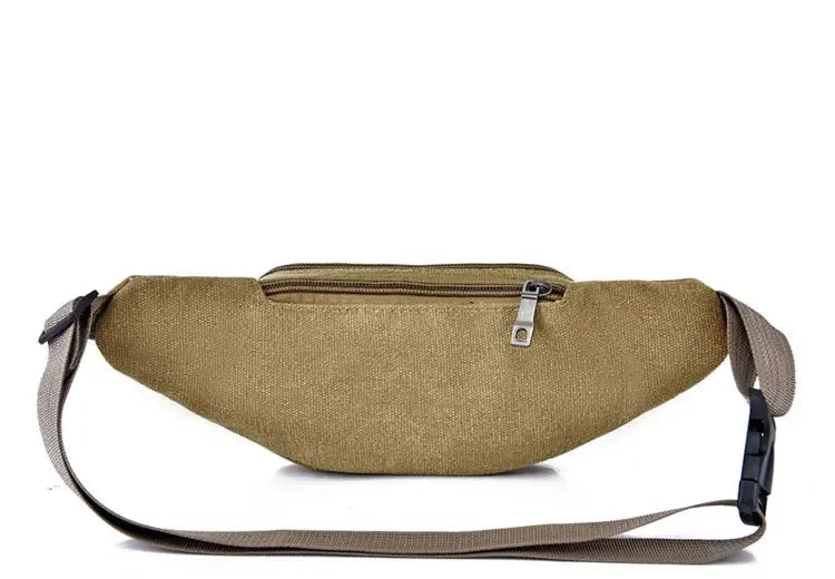 New Sports Waist Packs Casual Canvas Hidden Anti-theft Chest Bags Body Running for Men Women Tourist Cycle Crossbody Bag Pocket