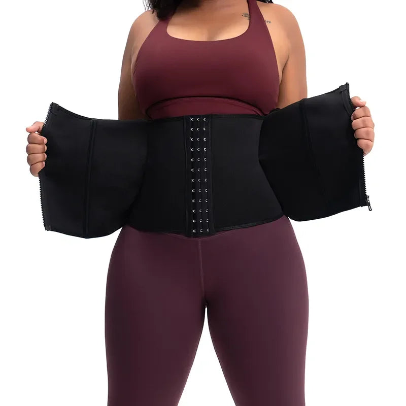 Women Tummy Control Waist Slimming Belt Weight Loss Waist Trainer Body Shaper Corset Belly Sheath Shapewear Compression Girdle