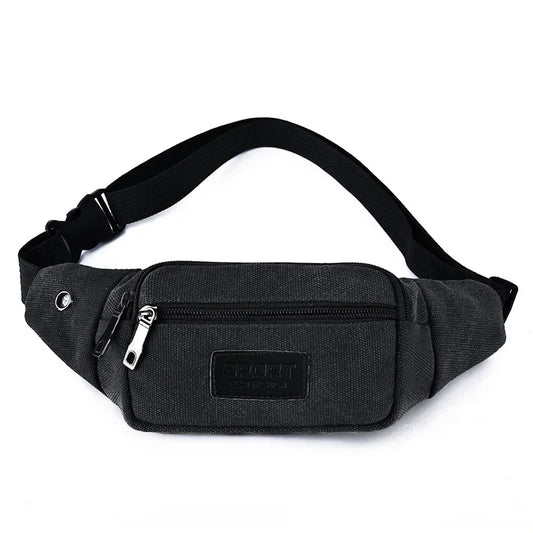 New Sports Waist Packs Casual Canvas Hidden Anti-theft Chest Bags Body Running for Men Women Tourist Cycle Crossbody Bag Pocket