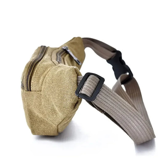 New Sports Waist Packs Casual Canvas Hidden Anti-theft Chest Bags Body Running for Men Women Tourist Cycle Crossbody Bag Pocket