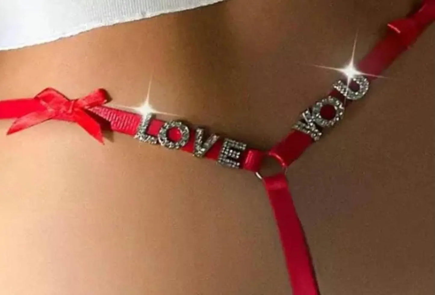 Personalized Bow Thong With Silver or Golden Charms,Custom Name Thong