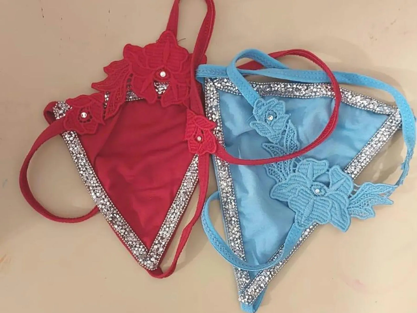 Made-to-Order Crystal Bling Thongs – Perfect Party & Christmas Gift for Her