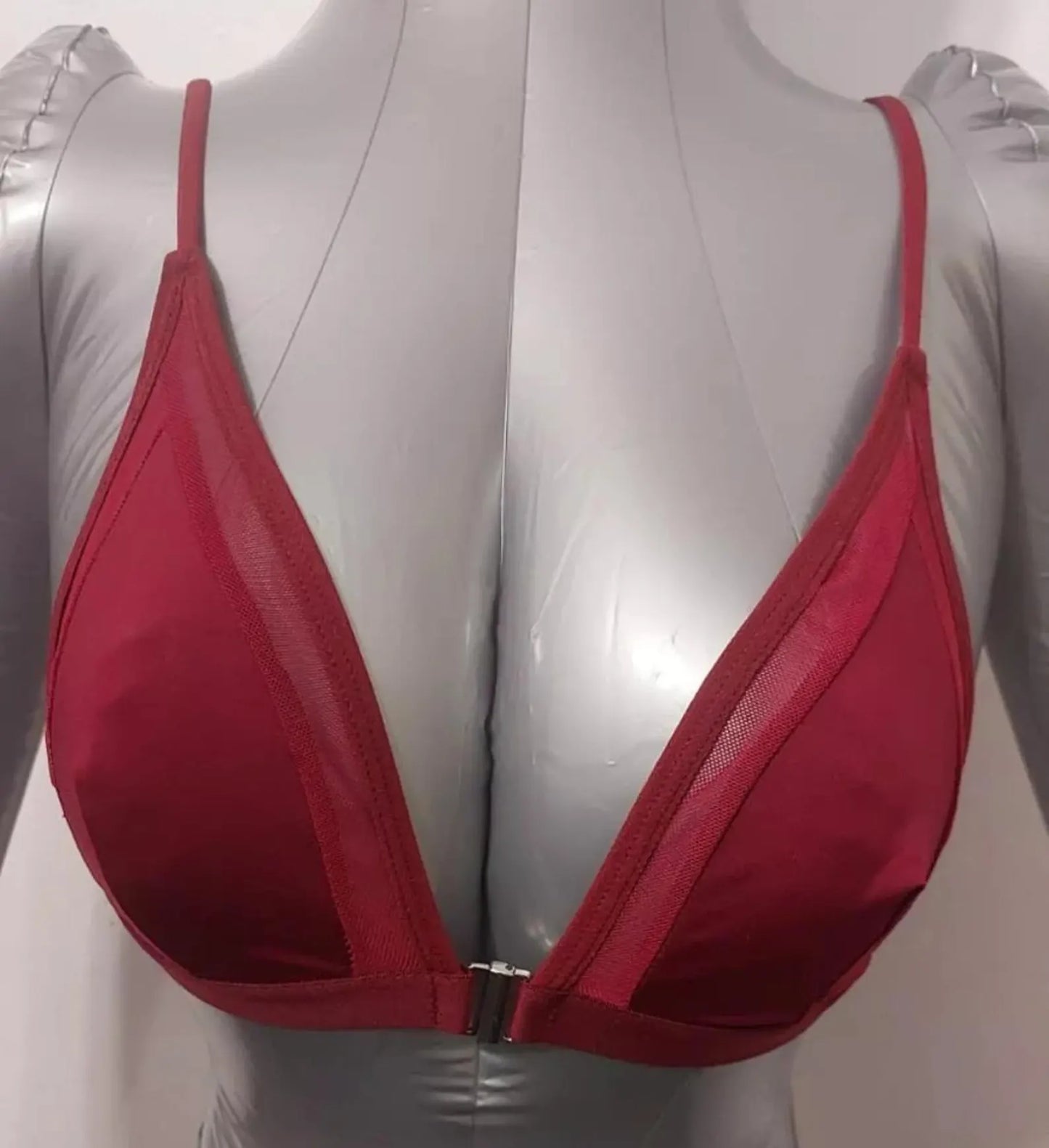 Customized Rhinstone Name On Back European & American Sexy Triangle Cup Bra Front Closure