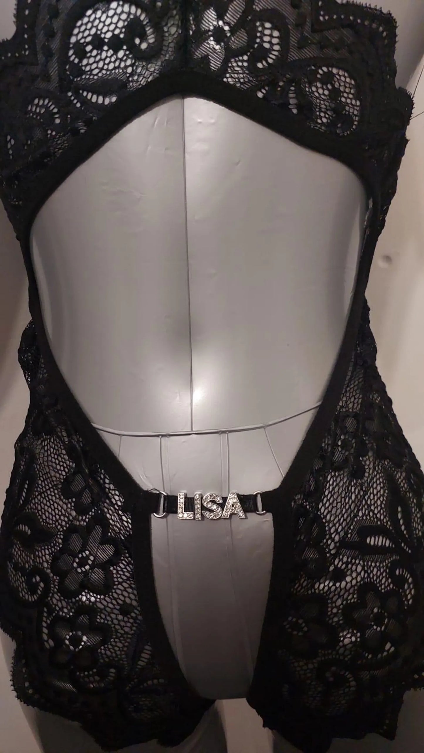 Sexy Customized Rhinestone Name Babydoll – Valentine’s Erotic Gift