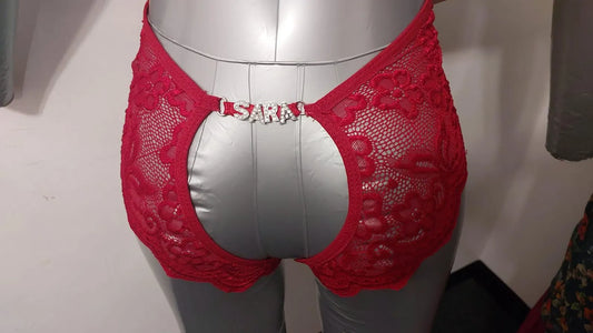 Sexy Customized Rhinestone Name Babydoll – Valentine’s Erotic Gift