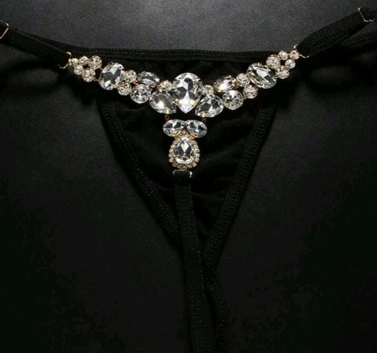 Sexy Glass Crystal thong
