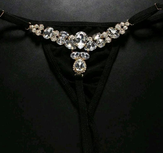Sexy Glass Crystal thong