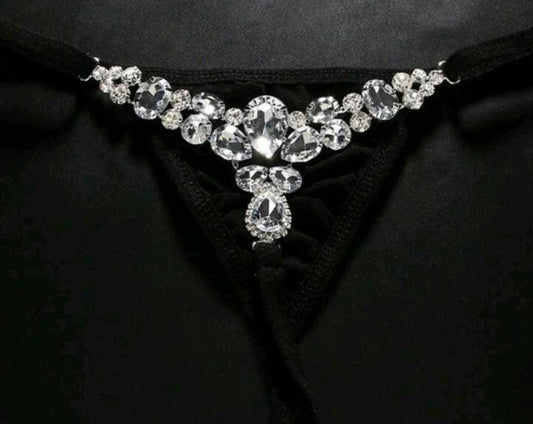 Sexy Glass Crystal thong