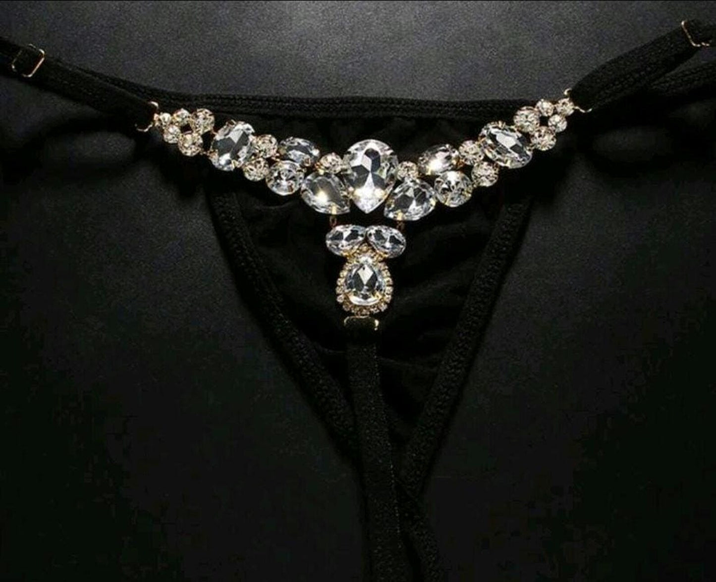 Sexy Glass Crystal thong