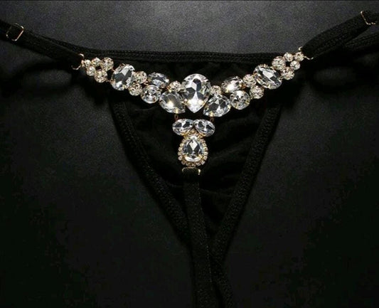 Sexy Glass Crystal thong