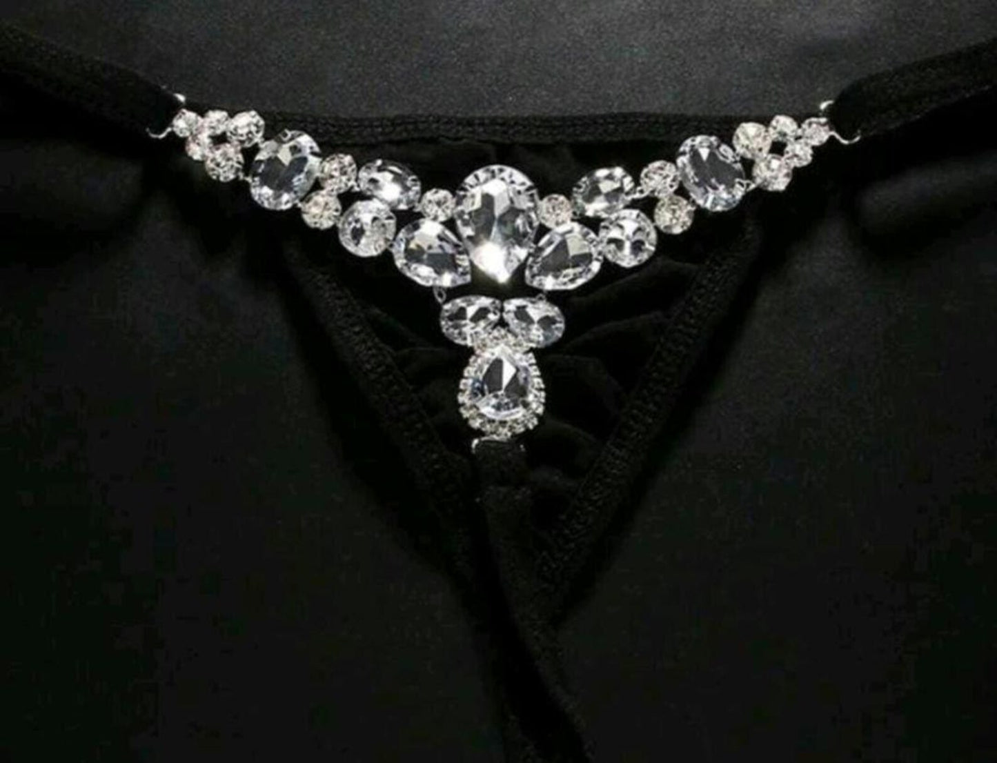 Sexy Glass Crystal thong